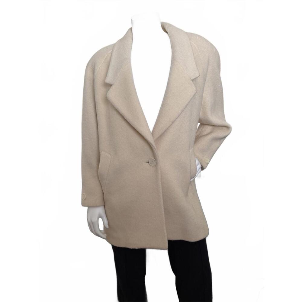 Pavilion Petite Cream 100% Wool Coat Women’s Petite Vintage Made USA